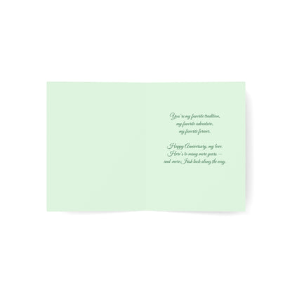Married on St. Patrick's Day Anniversary Card — Greeting Card, Personalize