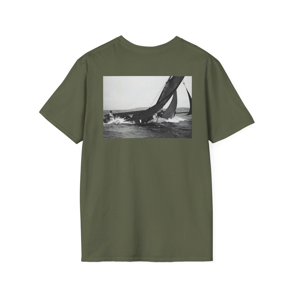 Personalized Galway Hooker Tee — Custom Boat Photo & Name