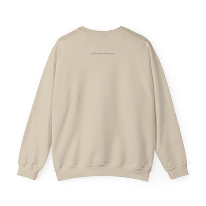 Irish Crewneck Sweatshirt — "Strong Like the Atlantic" Minimal Wave Design