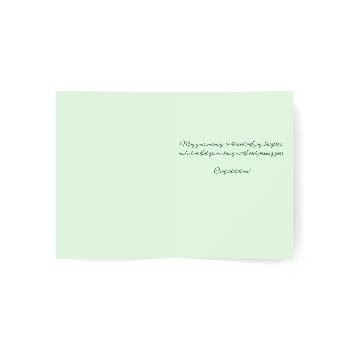 Married on St. Patrick's Day — Personalized Wedding Greeting Card