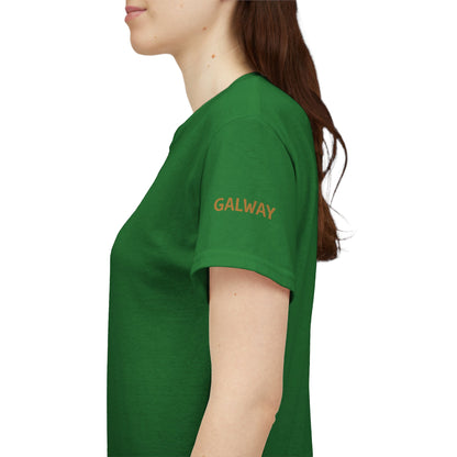 Galway Hooker Nautical T‑Shirt — "Heritage Sails On" Personalized Back & Sleeve Tee