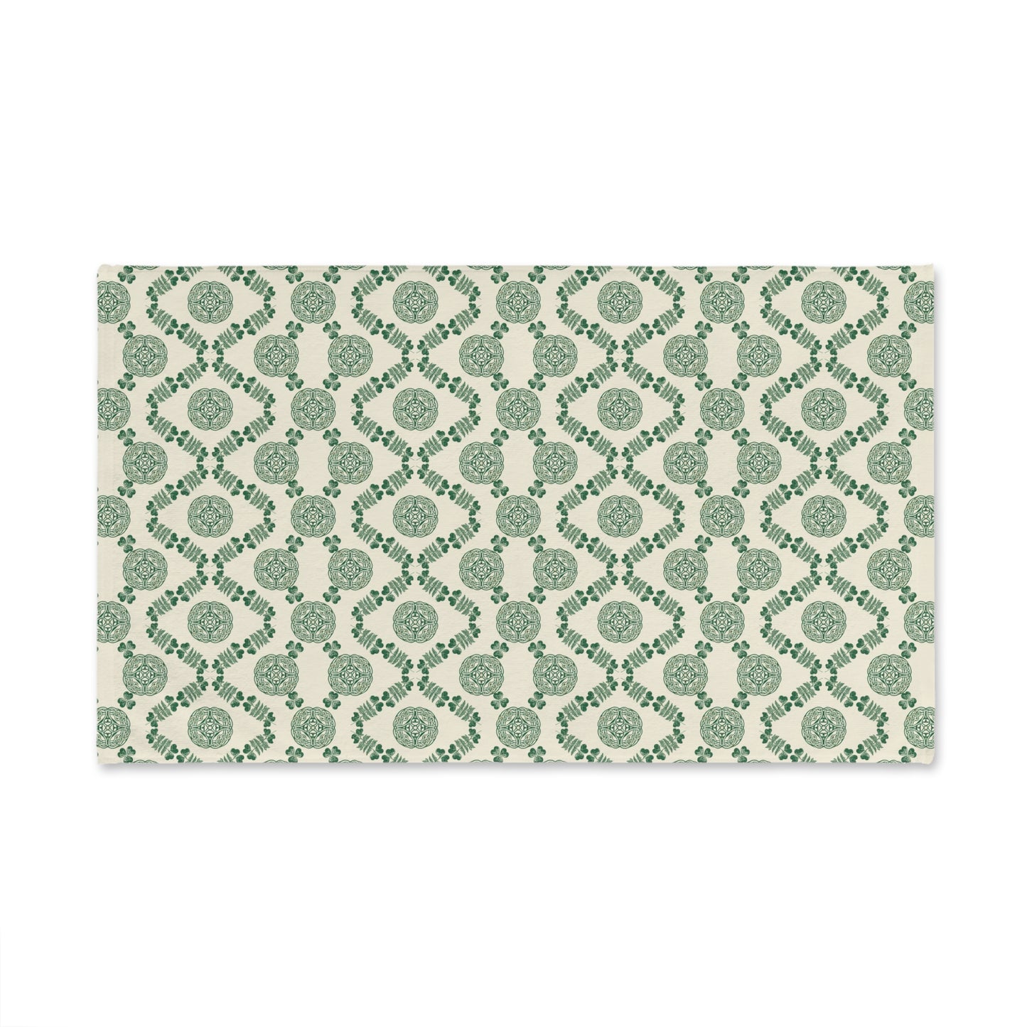 Green Moroccan Tile Hand Towel — Decorative Kitchen & Bath Accent