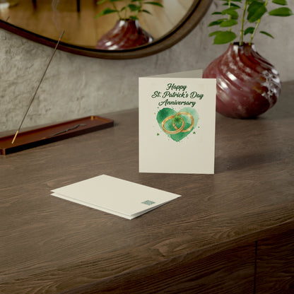 St. Patrick’s Day Wedding Anniversary Card — Personalized Couple Greeting Card