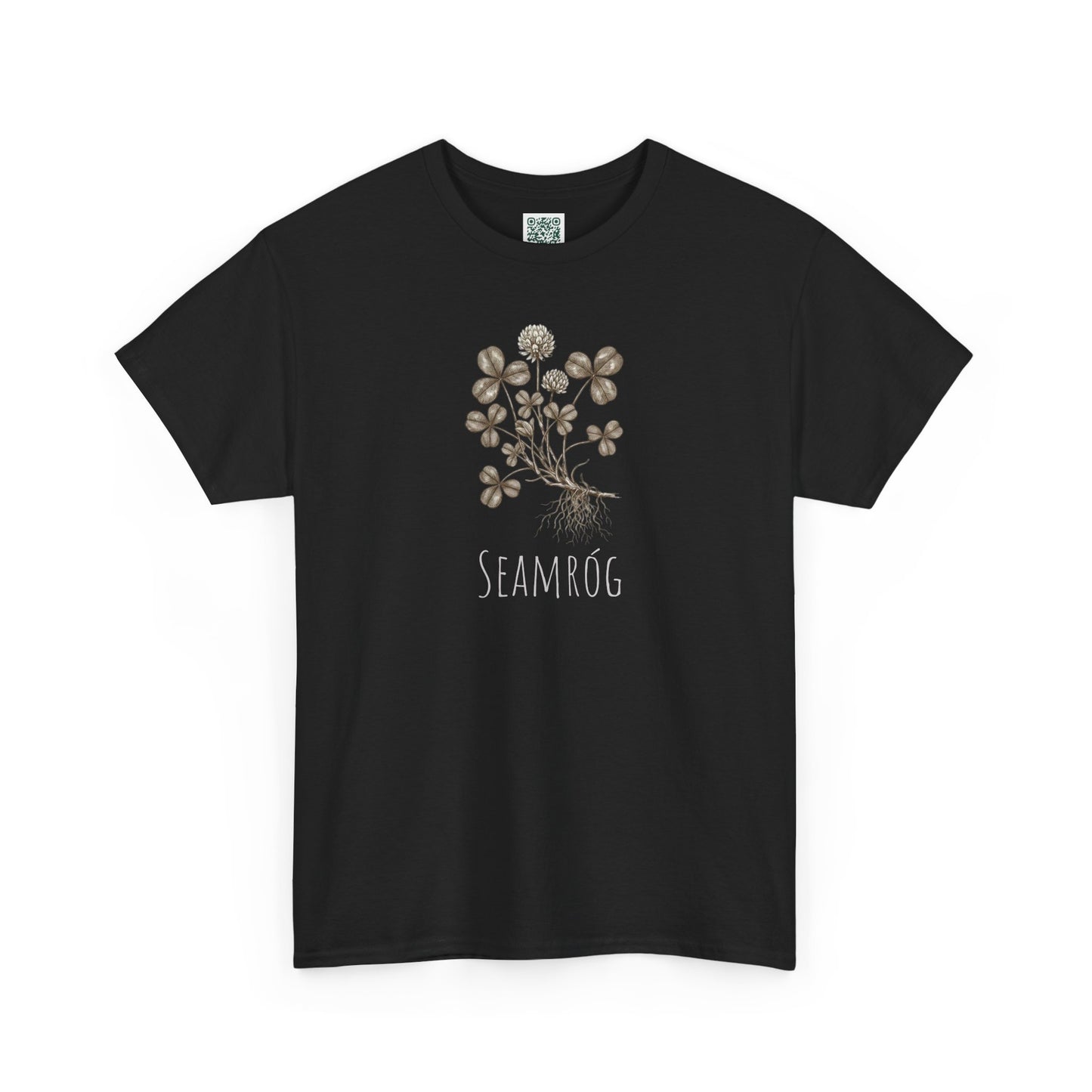 Shamrock Botanical Tee — Vintage Floral Clover Shirt