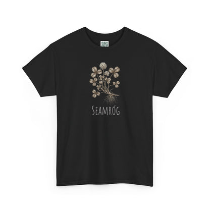 Shamrock Botanical Tee — Vintage Floral Clover Shirt