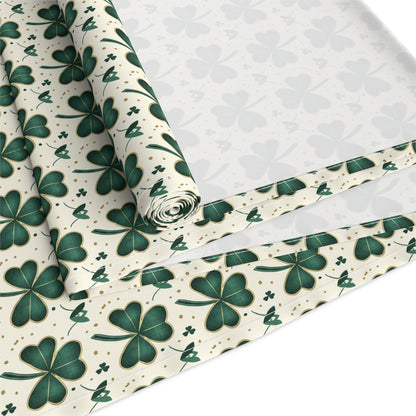 Shamrock Pattern Table Runner — Green Clover St. Patrick’s Day Decor