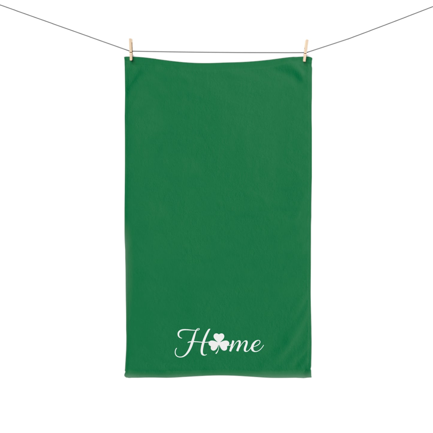 Home Shamrock Hand Towel — St. Patrick’s Day Green Kitchen Towel