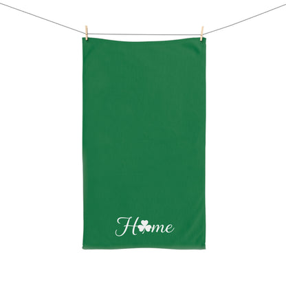 Home Shamrock Hand Towel — St. Patrick’s Day Green Kitchen Towel
