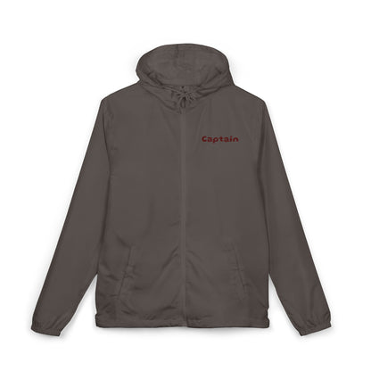 Captain Red Sailboat Hooded Windbreaker Jacket