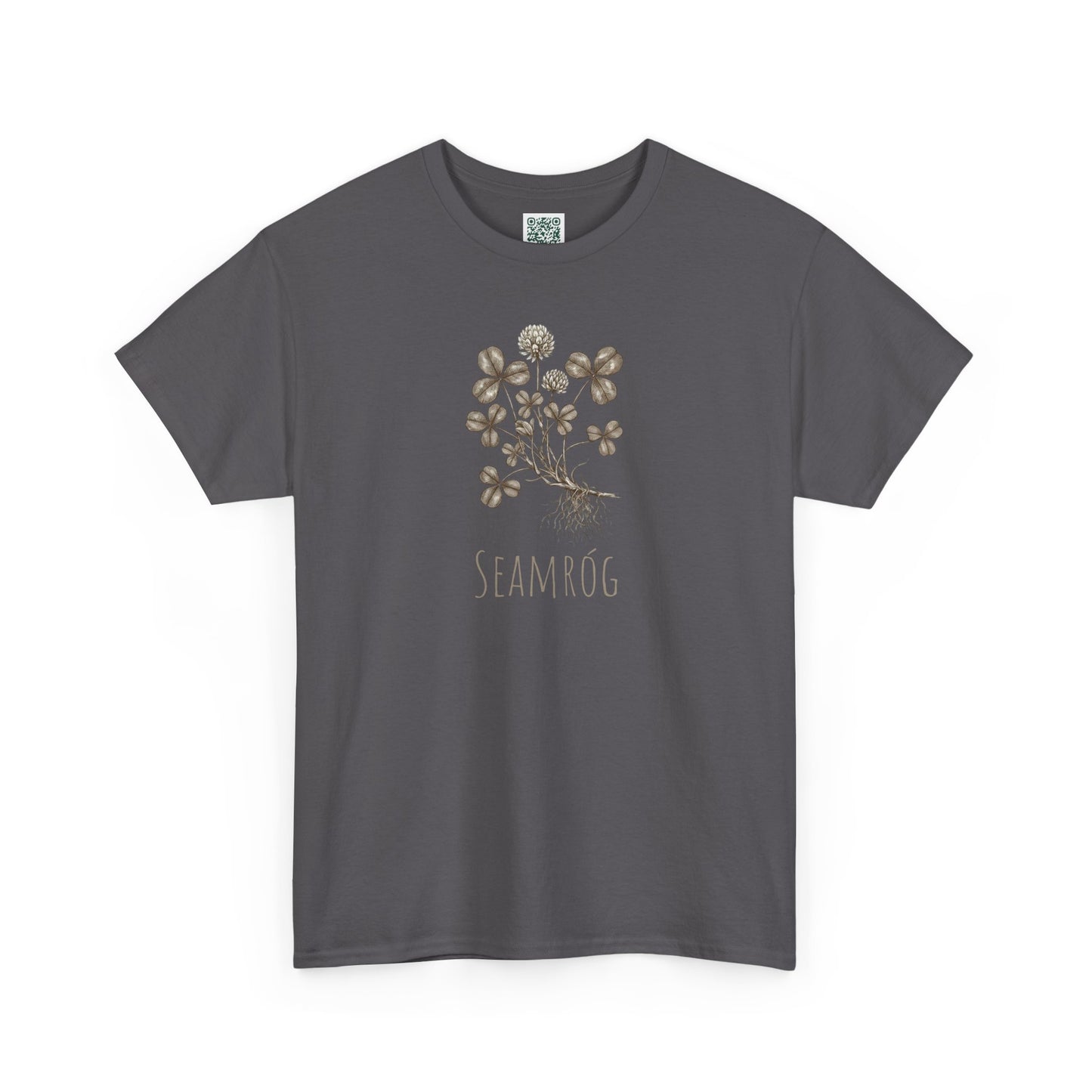 Shamrock Botanical Tee — Vintage Floral Clover Shirt