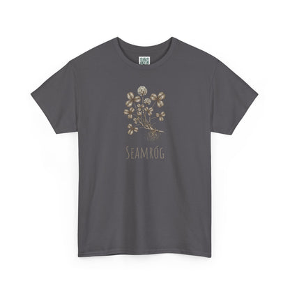 Shamrock Botanical Tee — Vintage Floral Clover Shirt