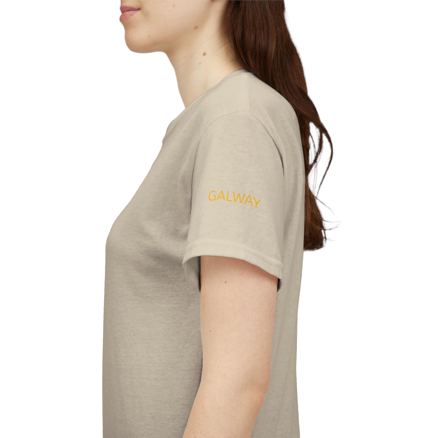 Galway Hooker Nautical T‑Shirt — "Heritage Sails On" Personalized Back & Sleeve Tee