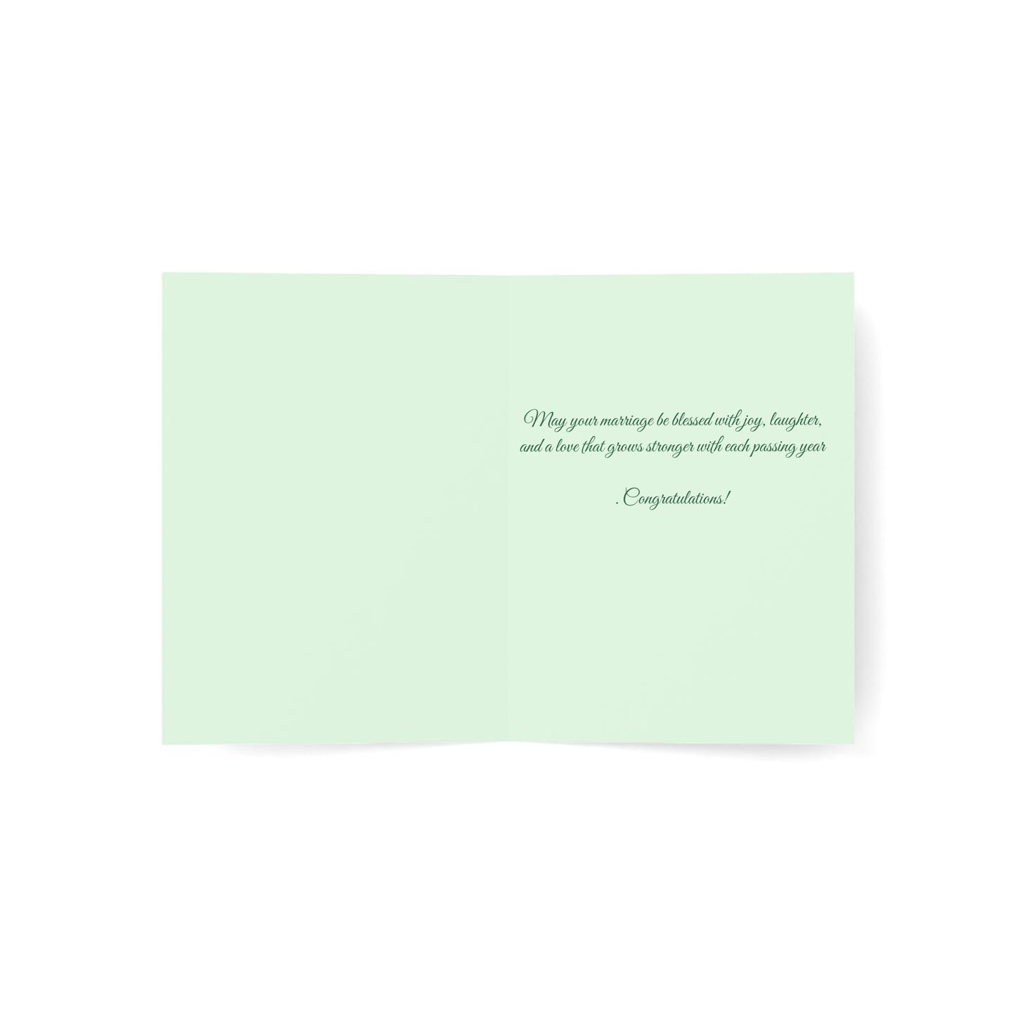 Married on St. Patrick's Day — Personalized Wedding Greeting Card