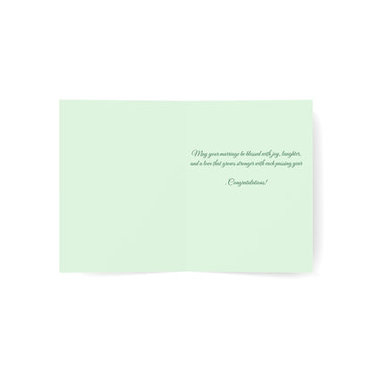Married on St. Patrick's Day — Personalized Wedding Greeting Card