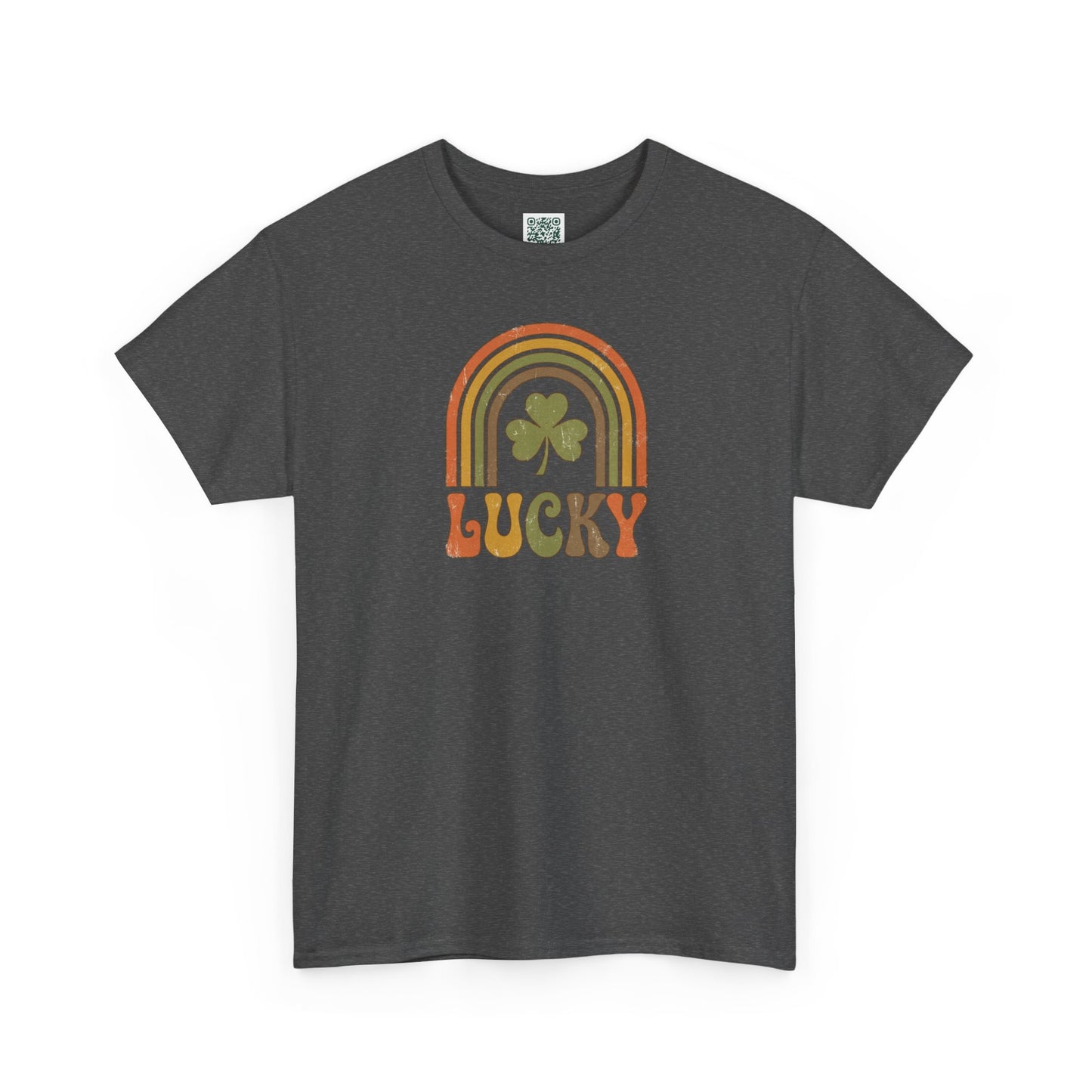 Lucky Retro Rainbow T-Shirt — Vintage Shamrock St. Patrick’s Tee