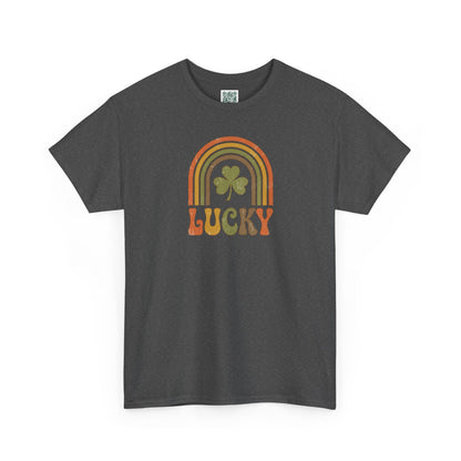 Lucky Retro Rainbow T-Shirt — Vintage Shamrock St. Patrick’s Tee
