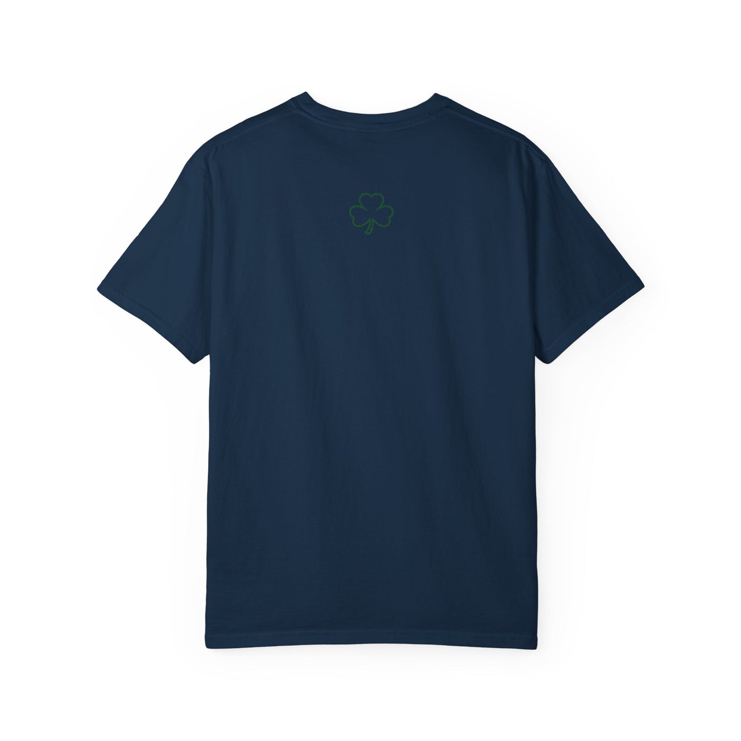 Luck T-Shirt — Simple Green 'LUCK' Tee with Shamrock Back