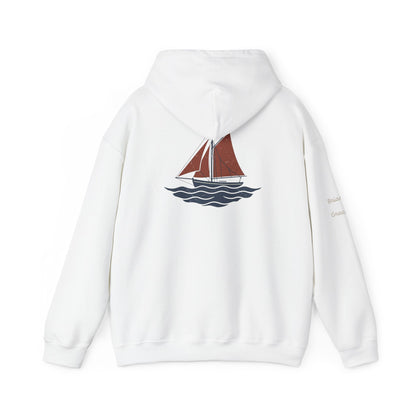 Sailing Mam Hoodie – Nautical Sailboat Graphic Pullover for Irish Sea-Loving Moms Personalize