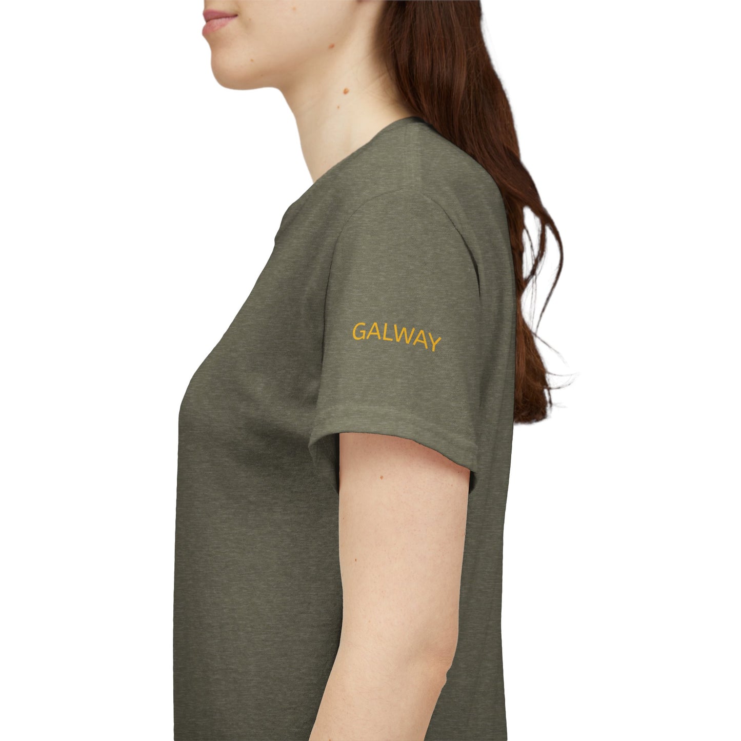 Galway Hooker Nautical T‑Shirt — "Heritage Sails On" Personalized Back & Sleeve Tee