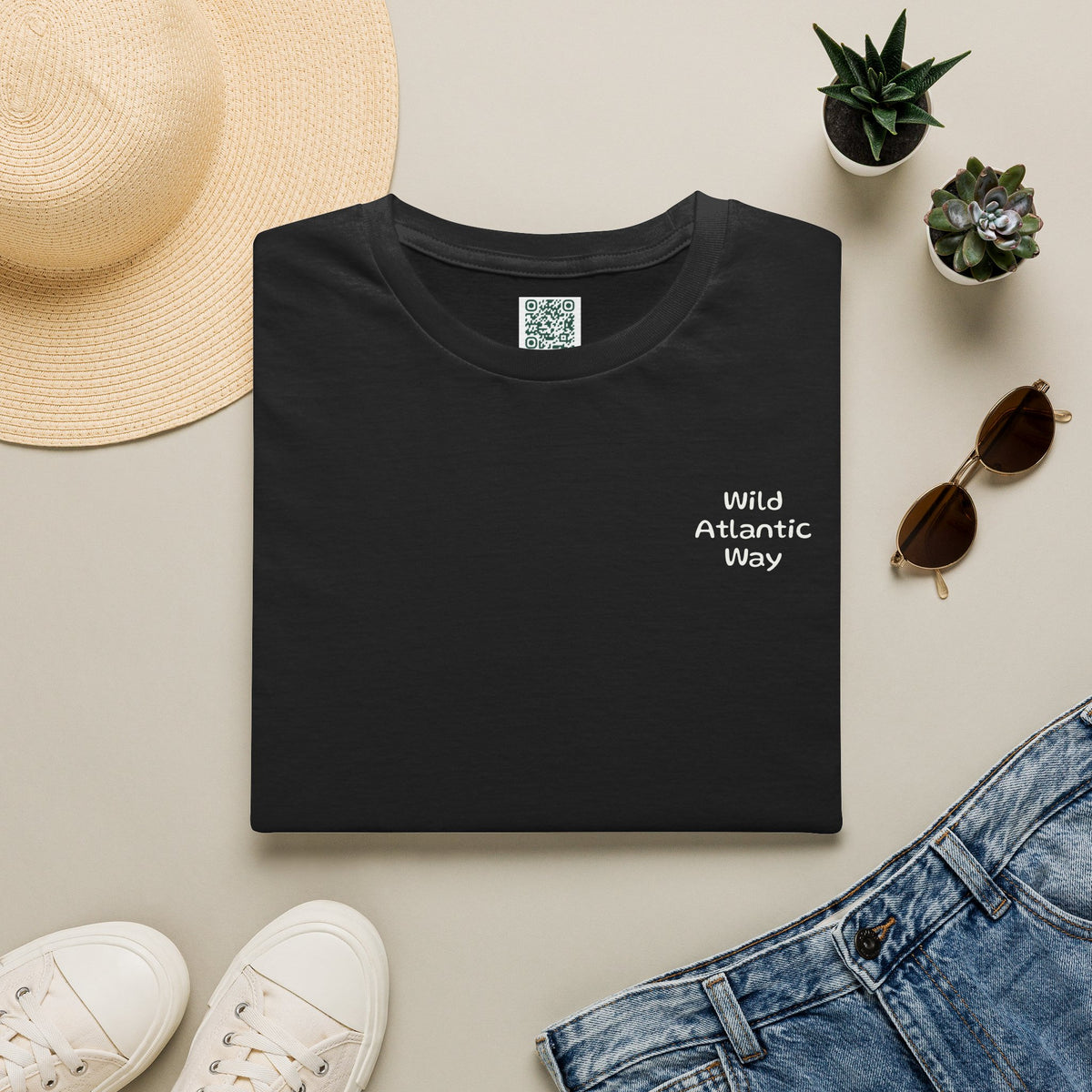Personalized Galway Hooker Tee — Custom Boat Photo & Name