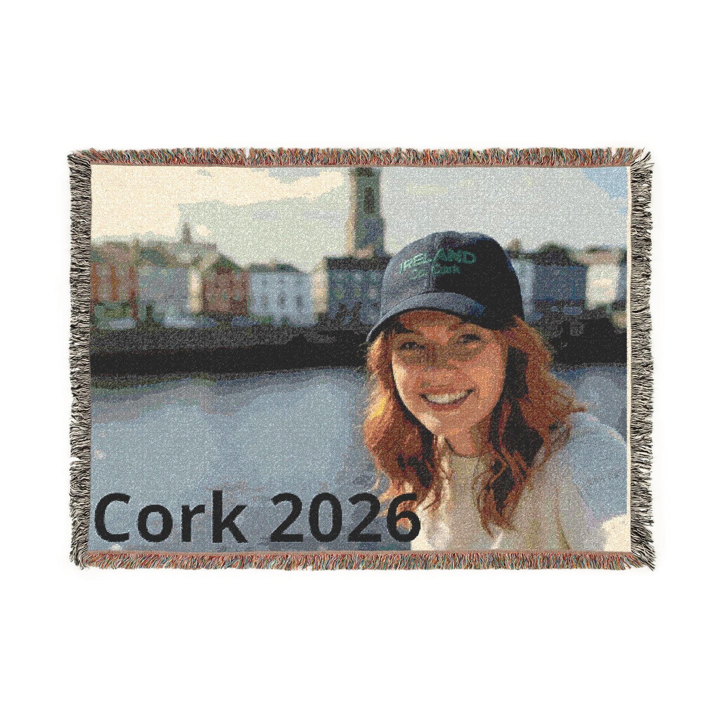 Custom Photo Woven Blanket — Personalized Travel & Keepsake Throw