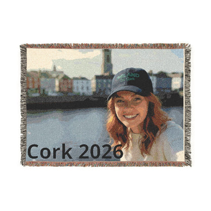 Custom Photo Woven Blanket — Personalized Travel & Keepsake Throw