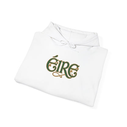 Éire Celtic Hoodie — Irish Heritage Script Pullover, Personalize