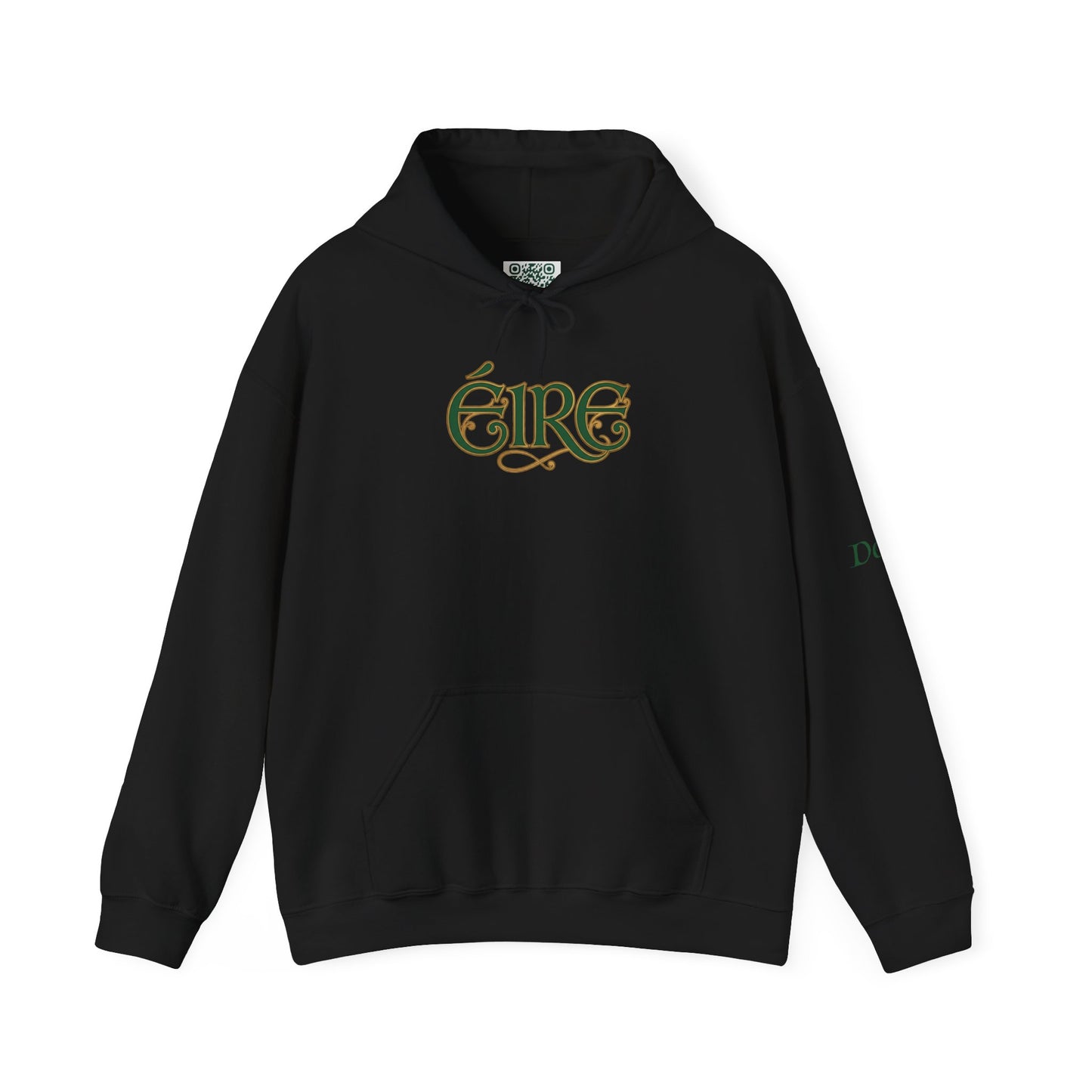 Éire Celtic Hoodie — Irish Heritage Script Pullover, Personalize