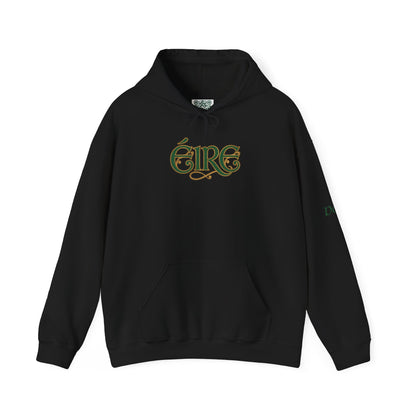 Éire Celtic Hoodie — Irish Heritage Script Pullover, Personalize