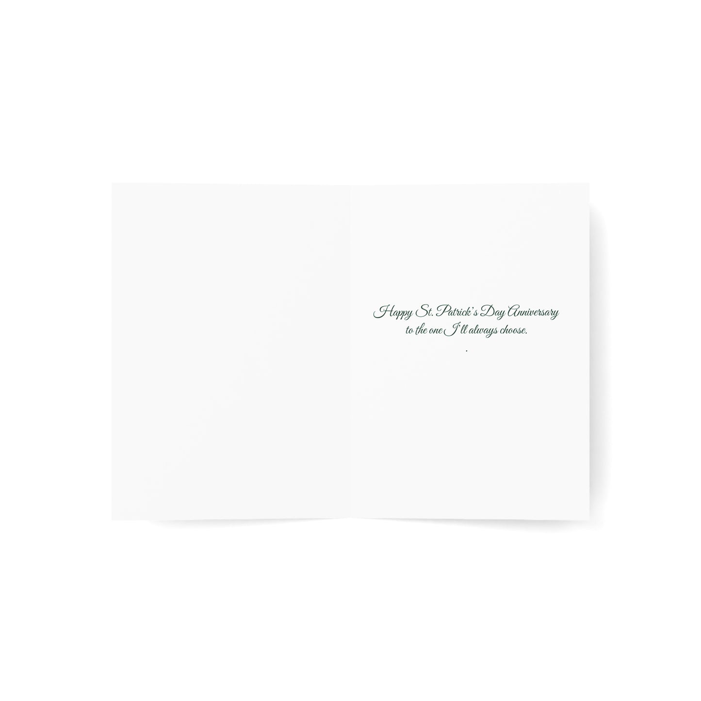 St. Patrick's Day Anniversary Card — "Still Lucky, Still Us" Greeting Card, Personalize