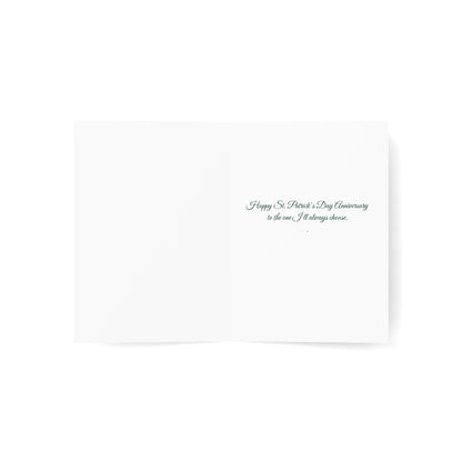 St. Patrick's Day Anniversary Card — "Still Lucky, Still Us" Greeting Card, Personalize