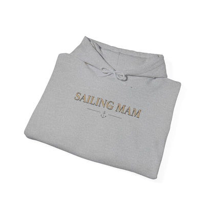 Sailing Mam Hoodie – Nautical Sailboat Graphic Pullover for Irish Sea-Loving Moms Personalize