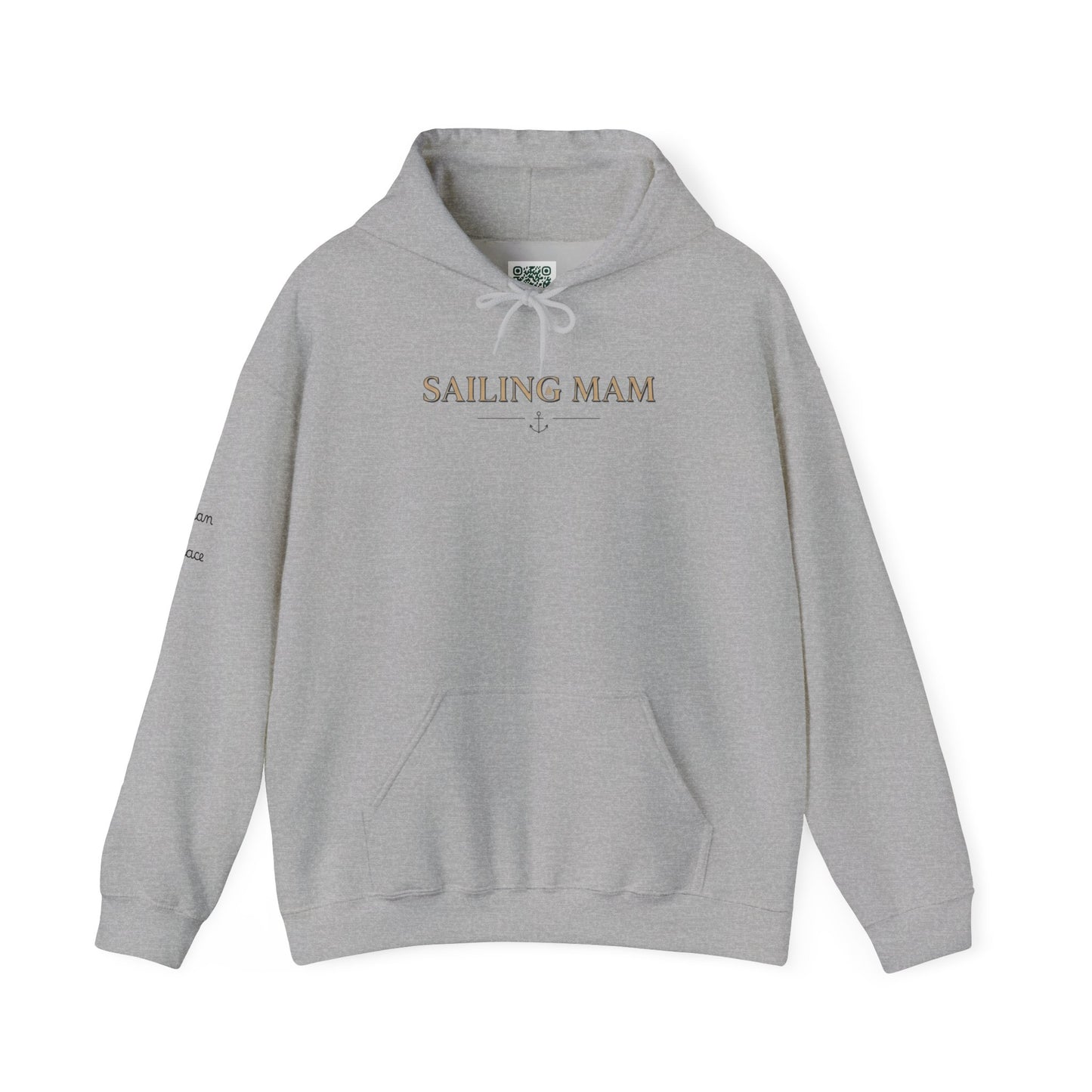 Sailing Mam Hoodie – Nautical Sailboat Graphic Pullover for Irish Sea-Loving Moms Personalize