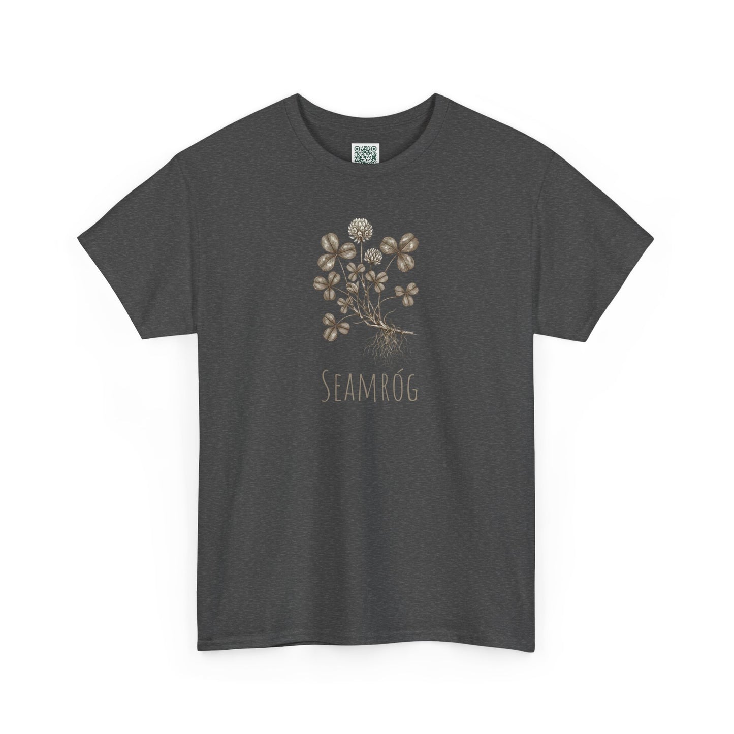 Shamrock Botanical Tee — Vintage Floral Clover Shirt