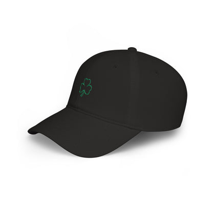 Embroidered Shamrock Low Profile Baseball Cap — St. Patrick’s Day Lucky Clover Hat (Personalize)