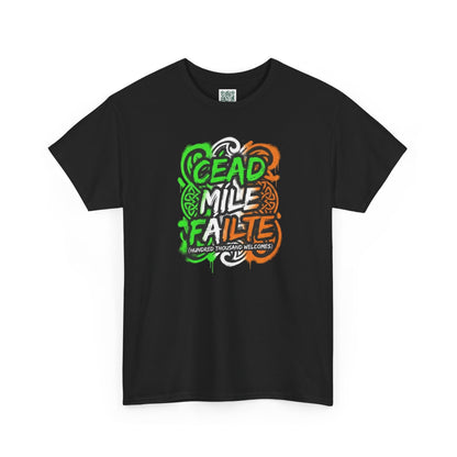Céad Míle Fáilte St. Patrick's Day T-Shirt — Irish Welcome Tee (stpatricksday2026) Personalize