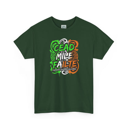 Céad Míle Fáilte St. Patrick's Day T-Shirt — Irish Welcome Tee (stpatricksday2026) Personalize