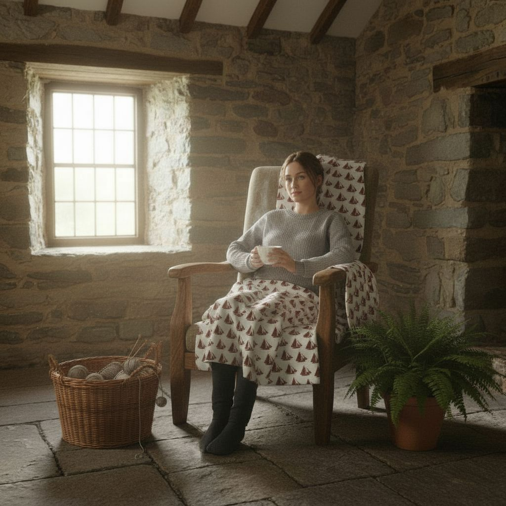 Cozy Bohemian Arctic Fleece Blanket — Galway Hooker Design Cozy Home Throw