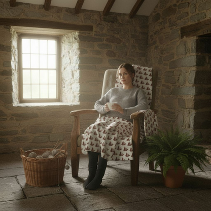 Cozy Bohemian Arctic Fleece Blanket — Galway Hooker Design Cozy Home Throw