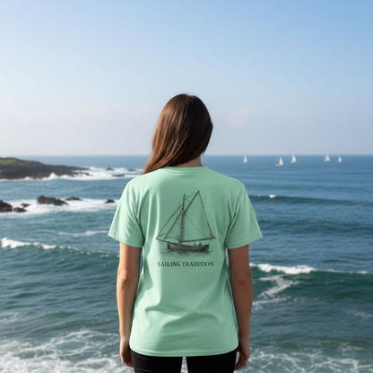 Sailing Tradition Tee - Galway, Ireland Shamrock Design
