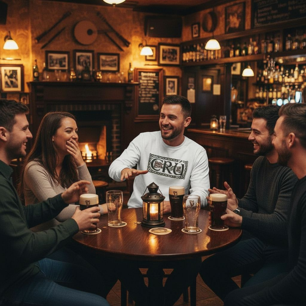 CRU Celtic Logo Long Sleeve Tee — Personalize Back Print