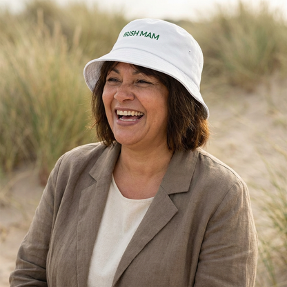 Irish Mam Embroidered Bucket Hat —  Personalize Gift for Moms