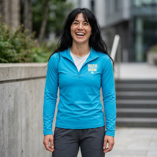 Irish Mam Shamrock Quarter-Zip Pullover