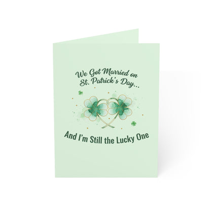 Married on St. Patrick's Day Anniversary Card — Greeting Card, Personalize