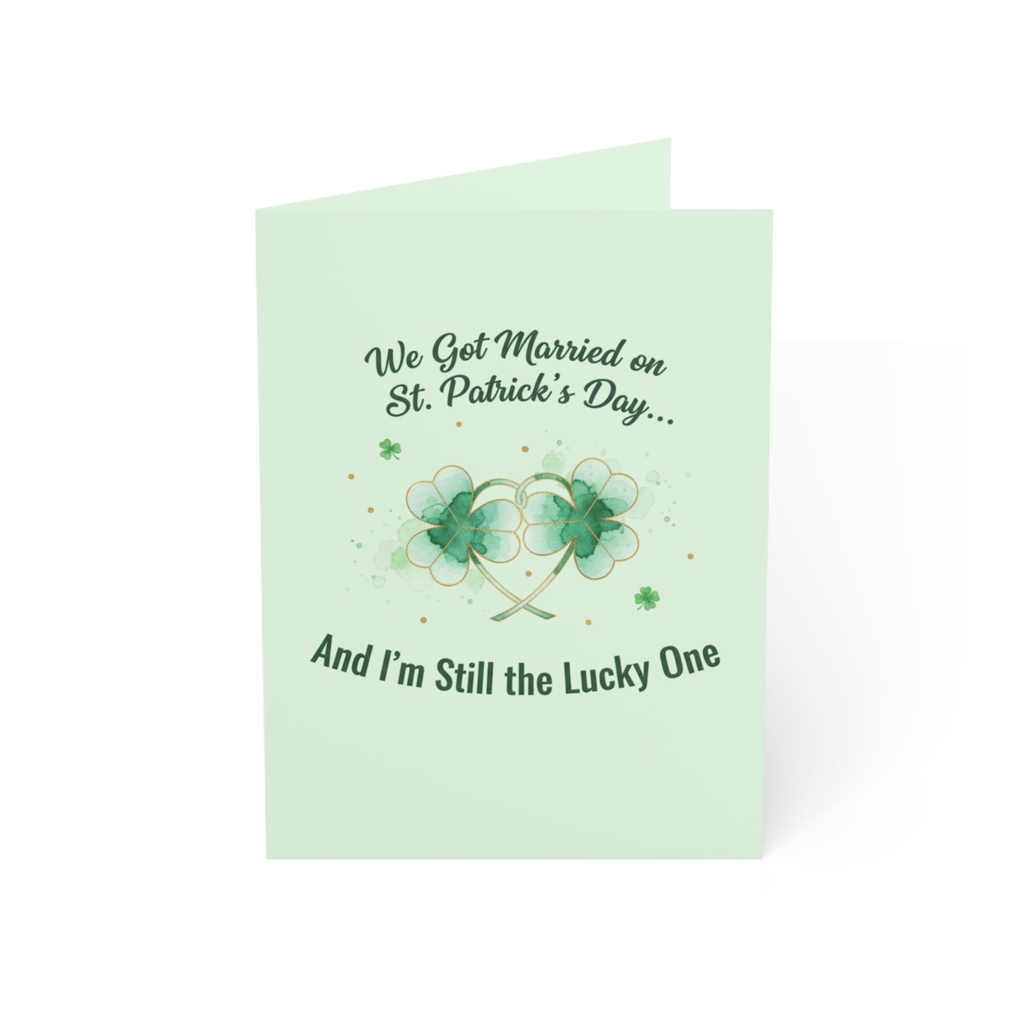 Married on St. Patrick's Day Anniversary Card — Greeting Card, Personalize
