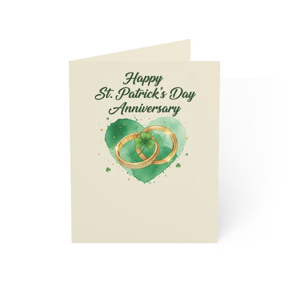 St. Patrick’s Day Wedding Anniversary Card — Personalized Couple Greeting Card