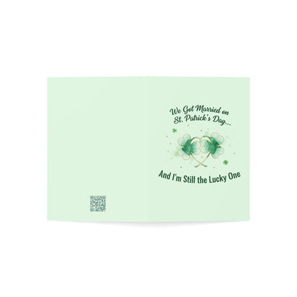 Married on St. Patrick's Day Anniversary Card — Greeting Card, Personalize