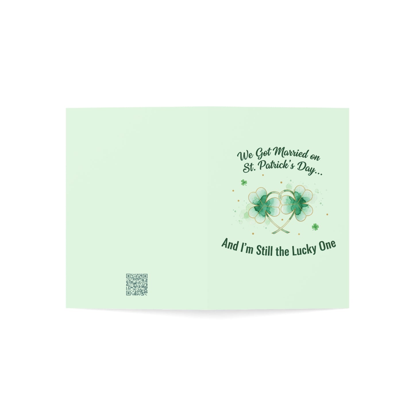 Married on St. Patrick's Day Anniversary Card — Greeting Card, Personalize