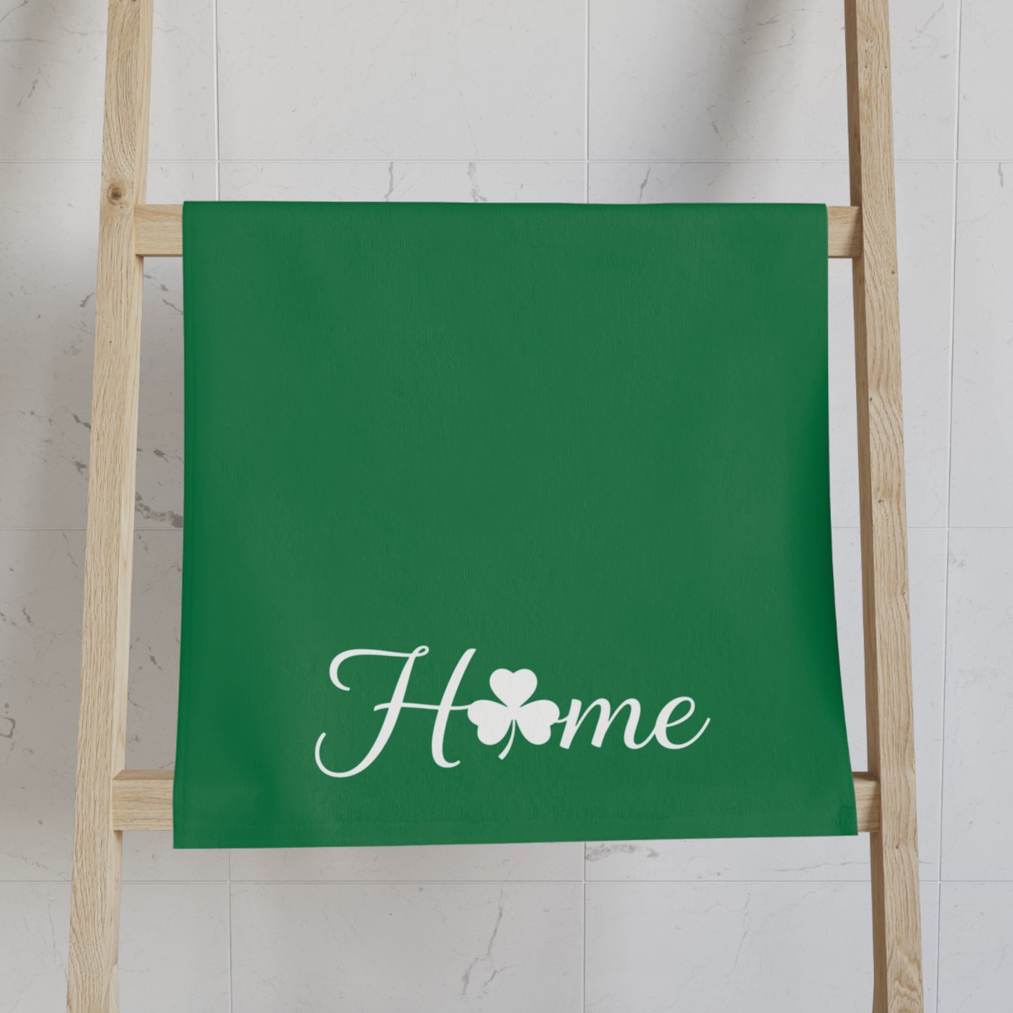 Home Shamrock Hand Towel — St. Patrick’s Day Green Kitchen Towel
