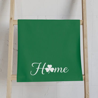 Home Shamrock Hand Towel — St. Patrick’s Day Green Kitchen Towel